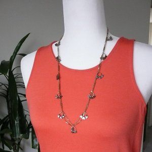 Anthropologie Tri-colored Triangle Necklace